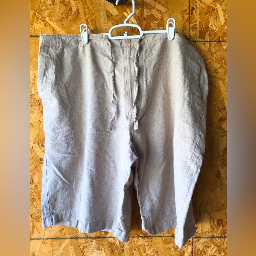 Mens Centro kaki drawstring shorts size 44-46